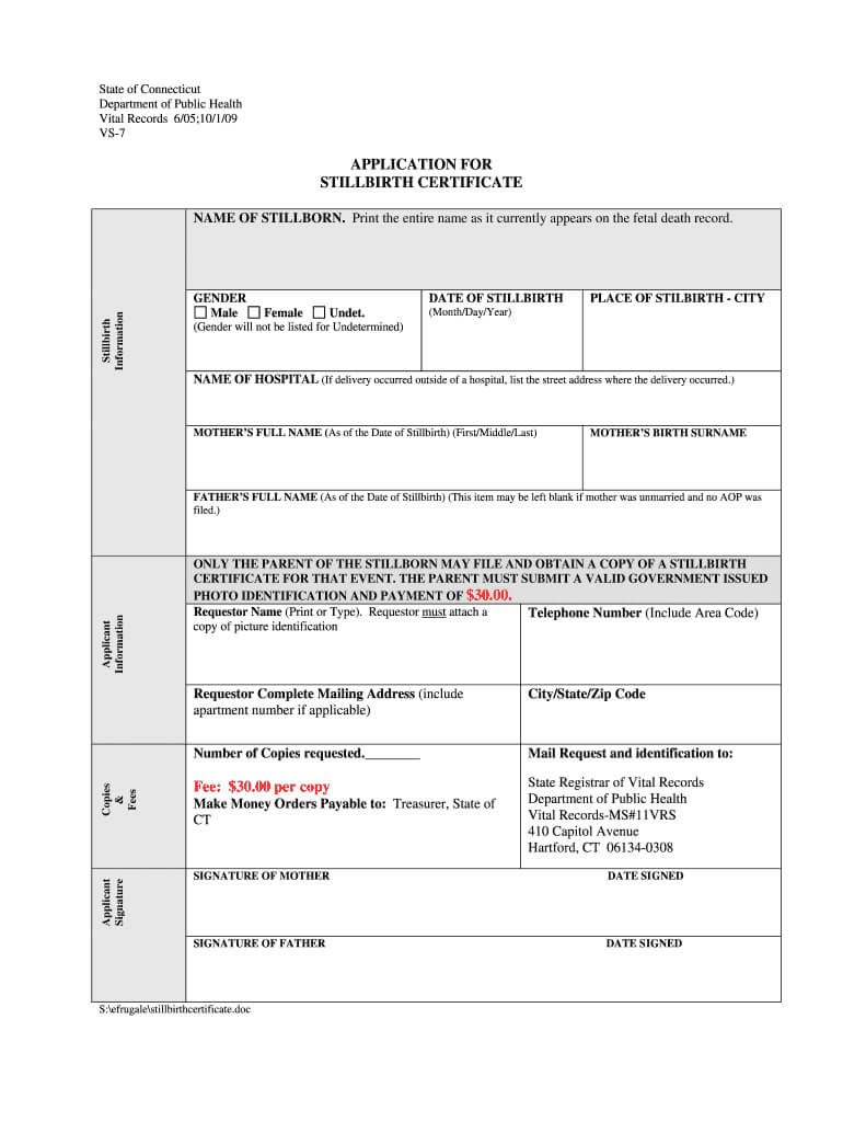 Blank Death Certificate Bihar – Fill Online, Printable In Baby Death Certificate Template