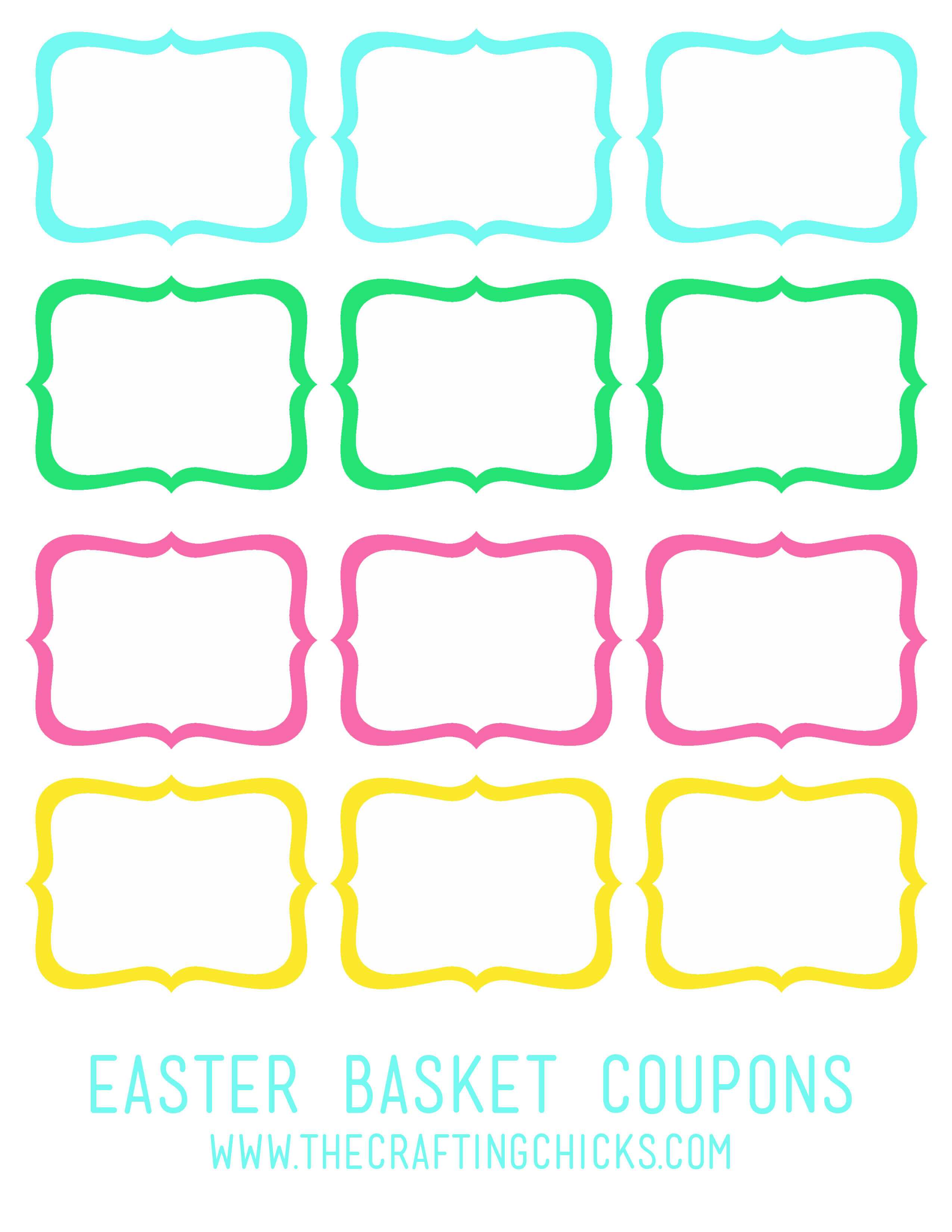 Blank Easter Coupon Template – Hd Easter Images Inside Blank Coupon Template Printable