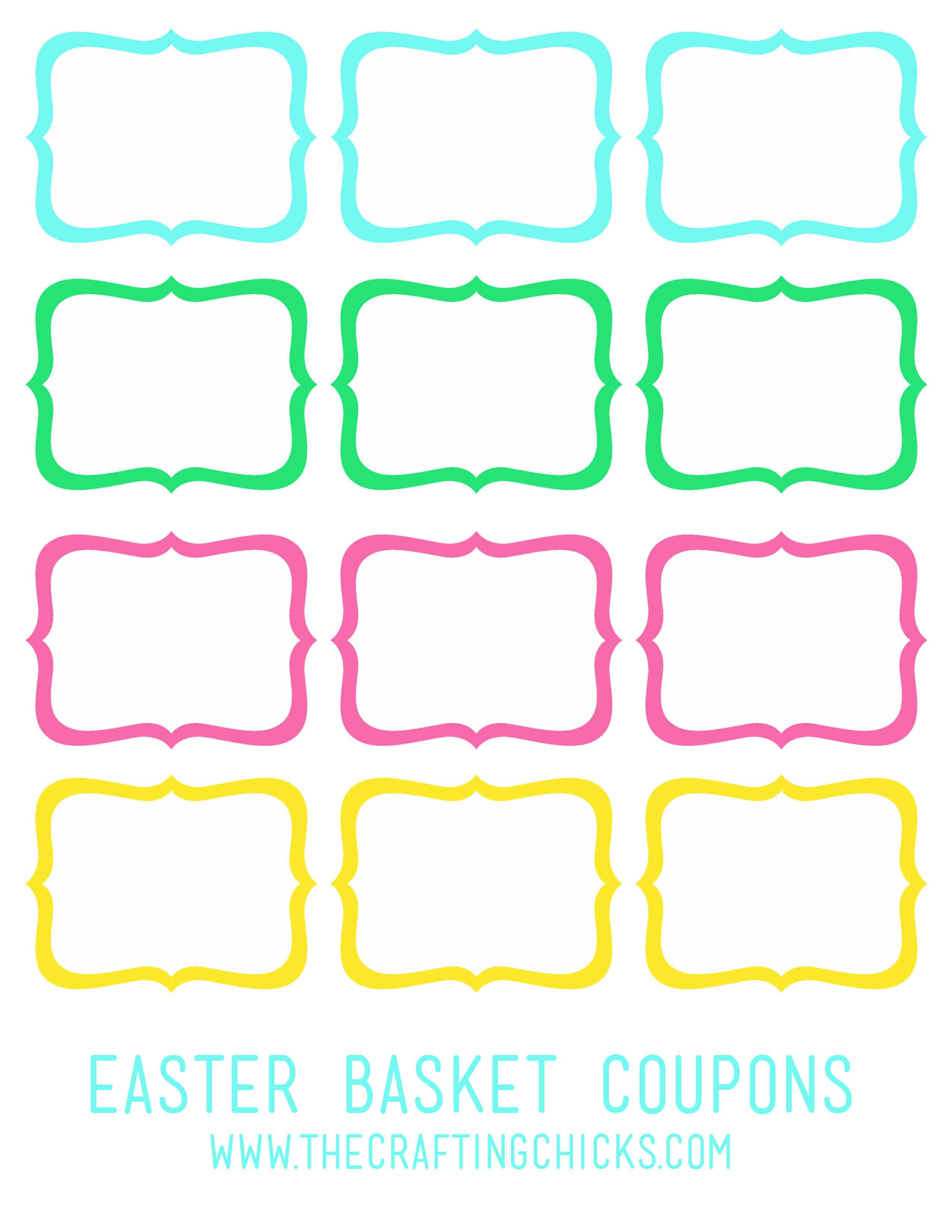 Blank Easter Coupon Template – Hd Easter Images Inside Blank Coupon Template Printable