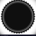 Blank Empty Stamp Seal Or Badge Template In Blank Seal Template