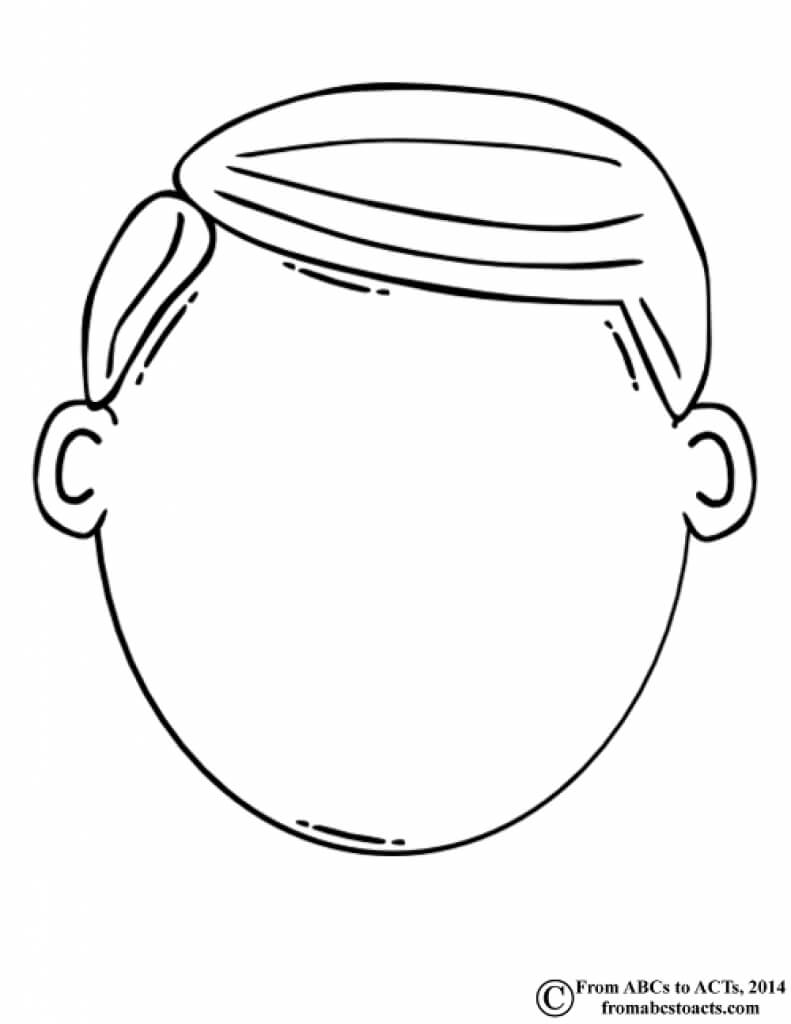 Blank Face Coloring Page – Coloring Home Regarding Blank Face Template Preschool