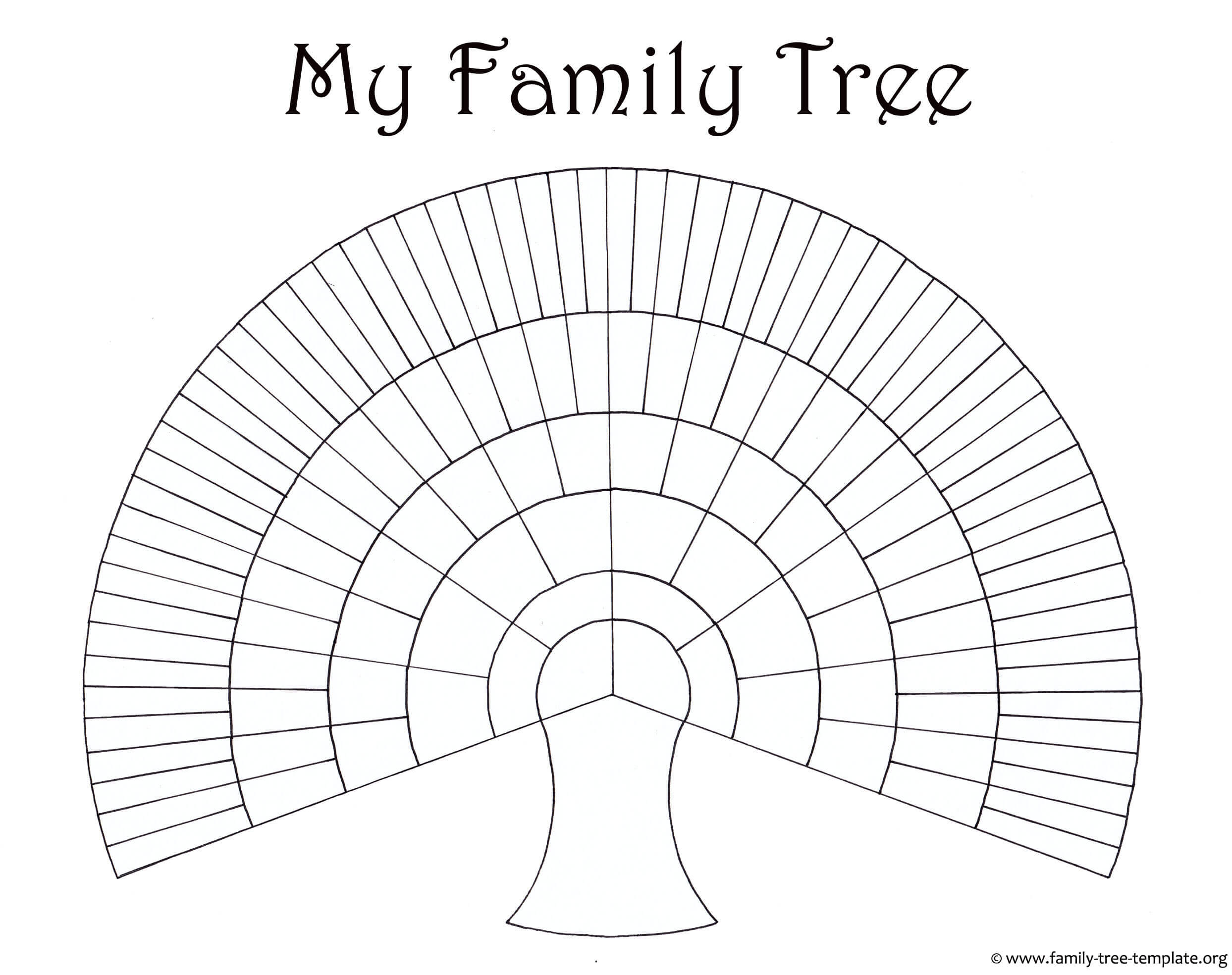 Blank Family Trees Templates And Free Genealogy Graphics Inside Blank Tree Diagram Template