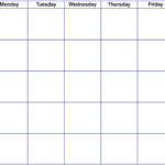 Blank Fillable Calendar Blank Calendar Printable Calendar Intended For Full Page Blank Calendar Template