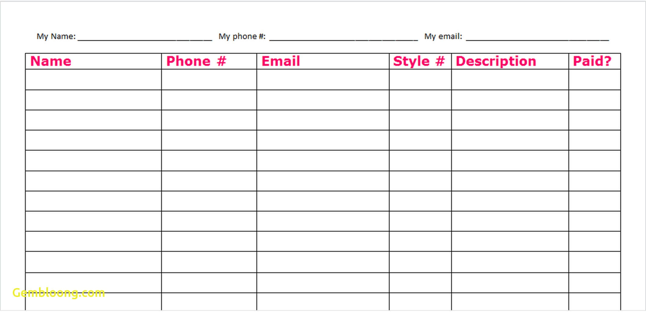 Blank Fundraiser Order Form Template You Should Experience Pertaining To Blank Fundraiser Order Form Template