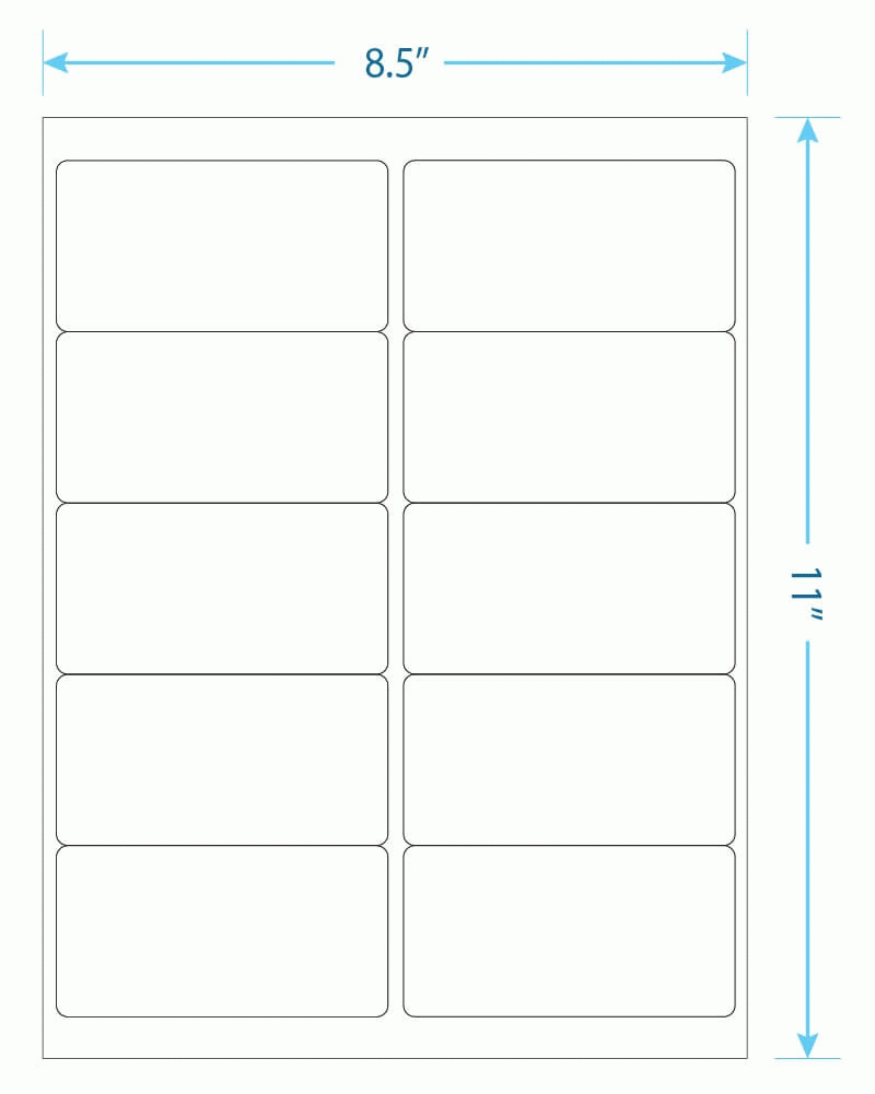 Blank Label Printing Template – Pdf & Doc Download Throughout 8 Labels Per Sheet Template Word