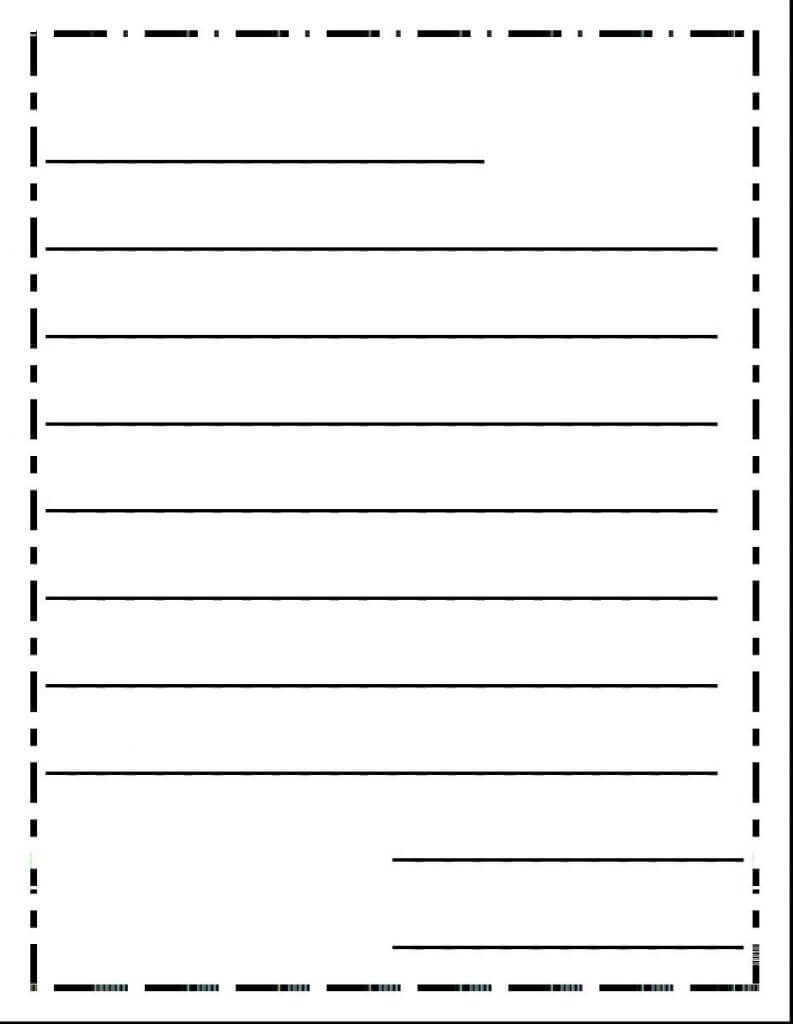 Blank Letter Writing Template | Free Letter Templates With Regard To Blank Letter Writing Template For Kids