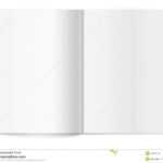 Blank Magazine Spread. Template For Design Stock Vector With Blank Magazine Spread Template