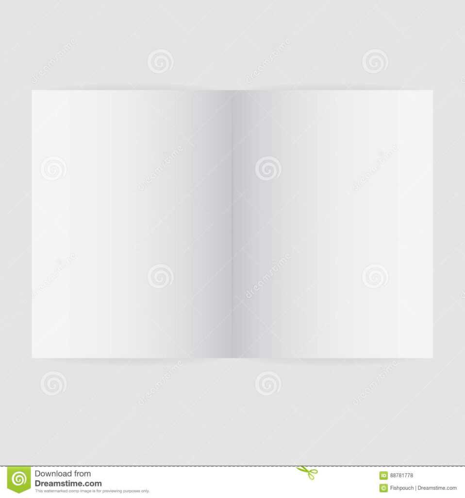 Blank Magazine Spread Template Vector Illustration In Blank Magazine Blank Magazine Spread Template Vector Illustration In Blank Magazine
