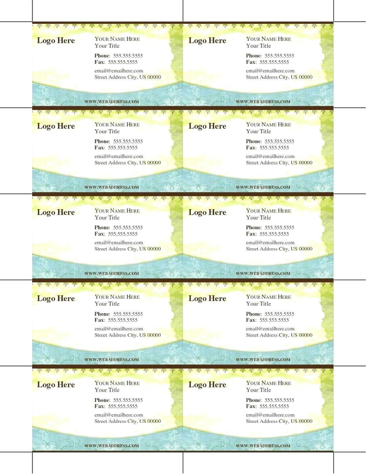 Blank Magic Card Template – Verypage.co Within Blank Business Card Template For Word