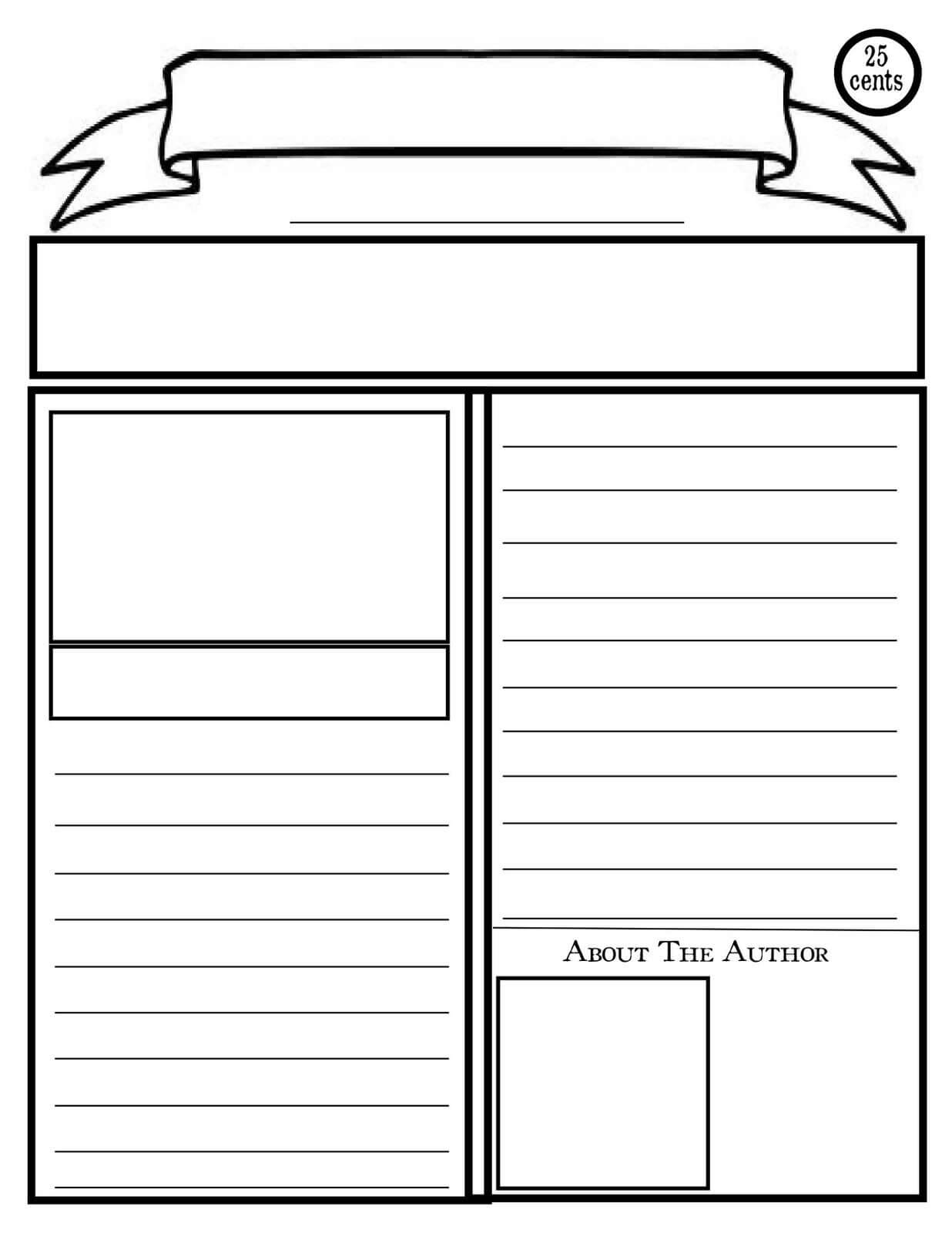 Blank Newspaper Template For Kids Printable | Homework Help Pertaining To News Report Template