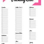 Blank Packing List Template Mara Yasamayolver Com with Blank Packing List Template