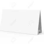 Blank Paper Tent Template, White Tent Card With Empty Space In.. Regarding Blank Tent Card Template