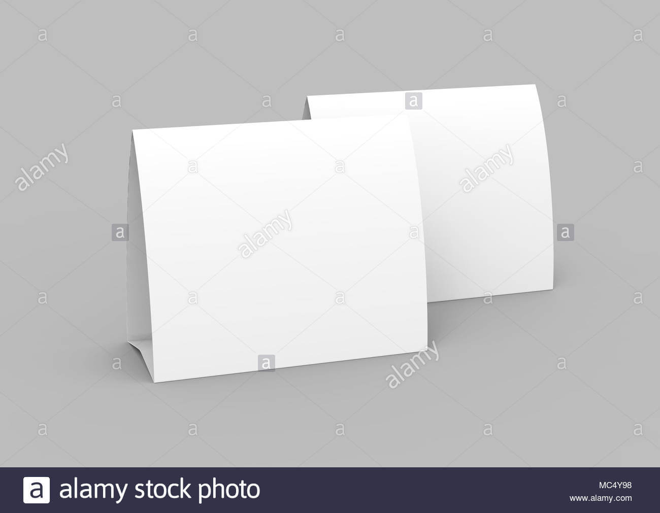 Blank Paper Tent Template, White Tent Cards Set With Empty In Blank Tent Card Template