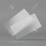 Blank Plastic Transparent Business Cards Mockups, 3D Rendering Pertaining To Transparent Business Cards Template