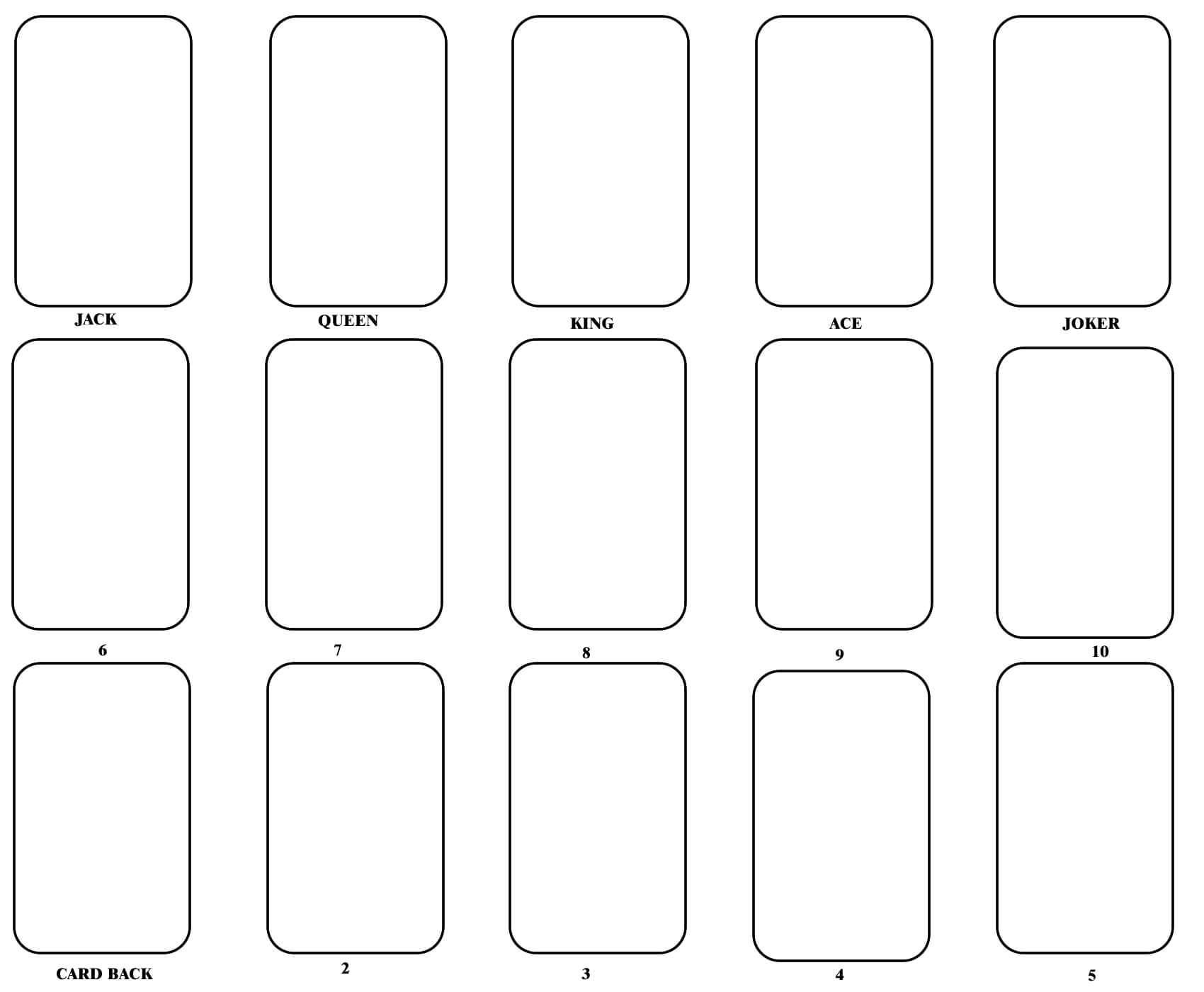 Blank Playing Card Template | Diy | Blank Playing Cards Intended For Free Printable Playing Cards Template