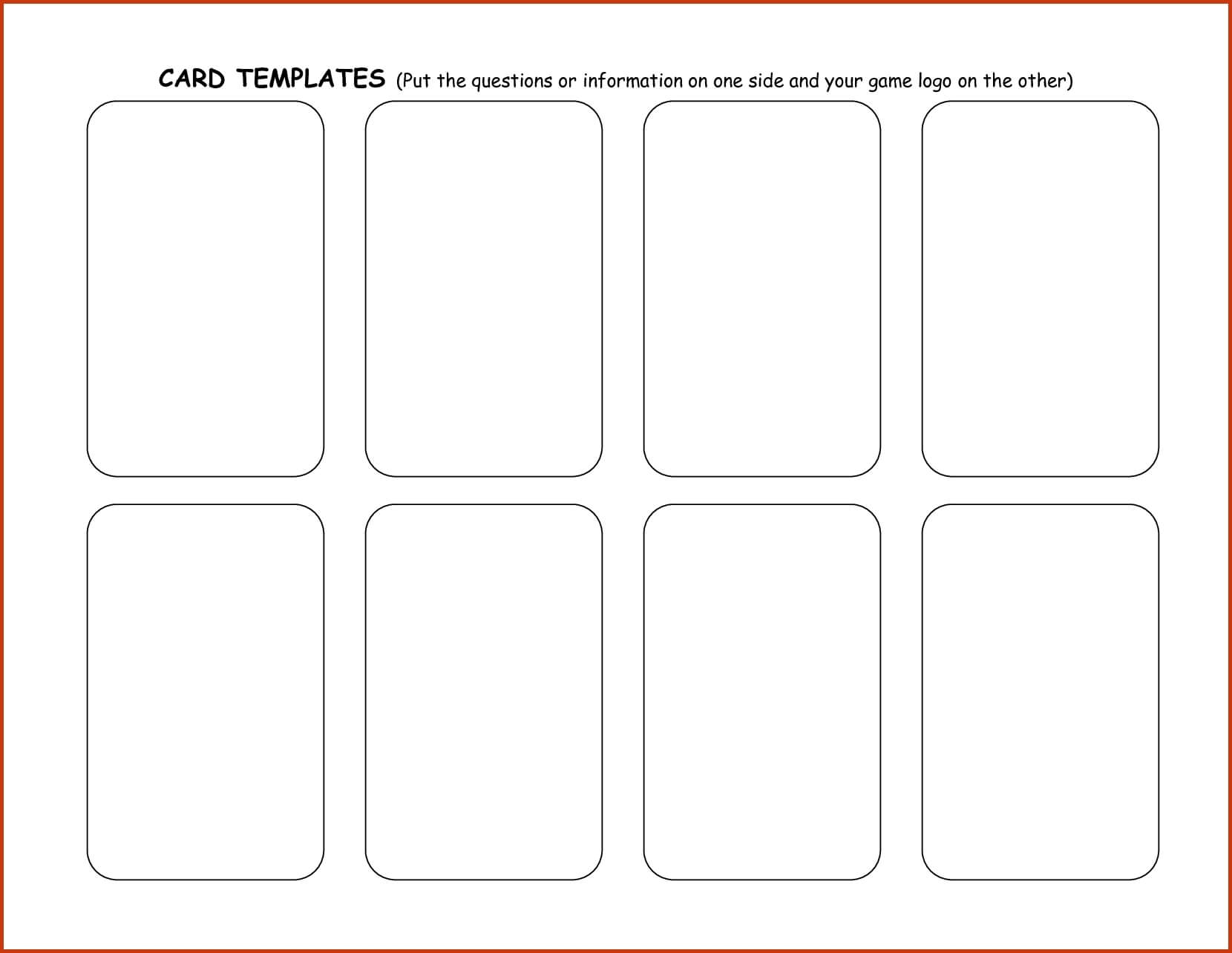 Blank Playing Card Template | Theveliger Pertaining To Blank Playing Card Template