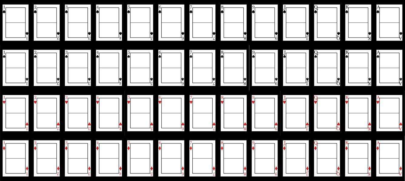 Blank Playing Card Template | Valentine | Blank Playing For Blank Playing Card Template