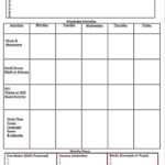 Blank Preschool Weekly Lesson Plan Template |  My for Blank Preschool Lesson Plan Template