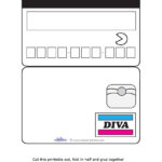 Blank Printable Diva Credit Card Invitations – Coolest Free For Credit Card Template For Kids