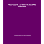 Blank Progressive Insurance Card – Fill Online, Printable Inside Auto Insurance Id Card Template