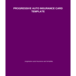 Blank Progressive Insurance Card – Fill Online, Printable Intended For Proof Of Insurance Card Template