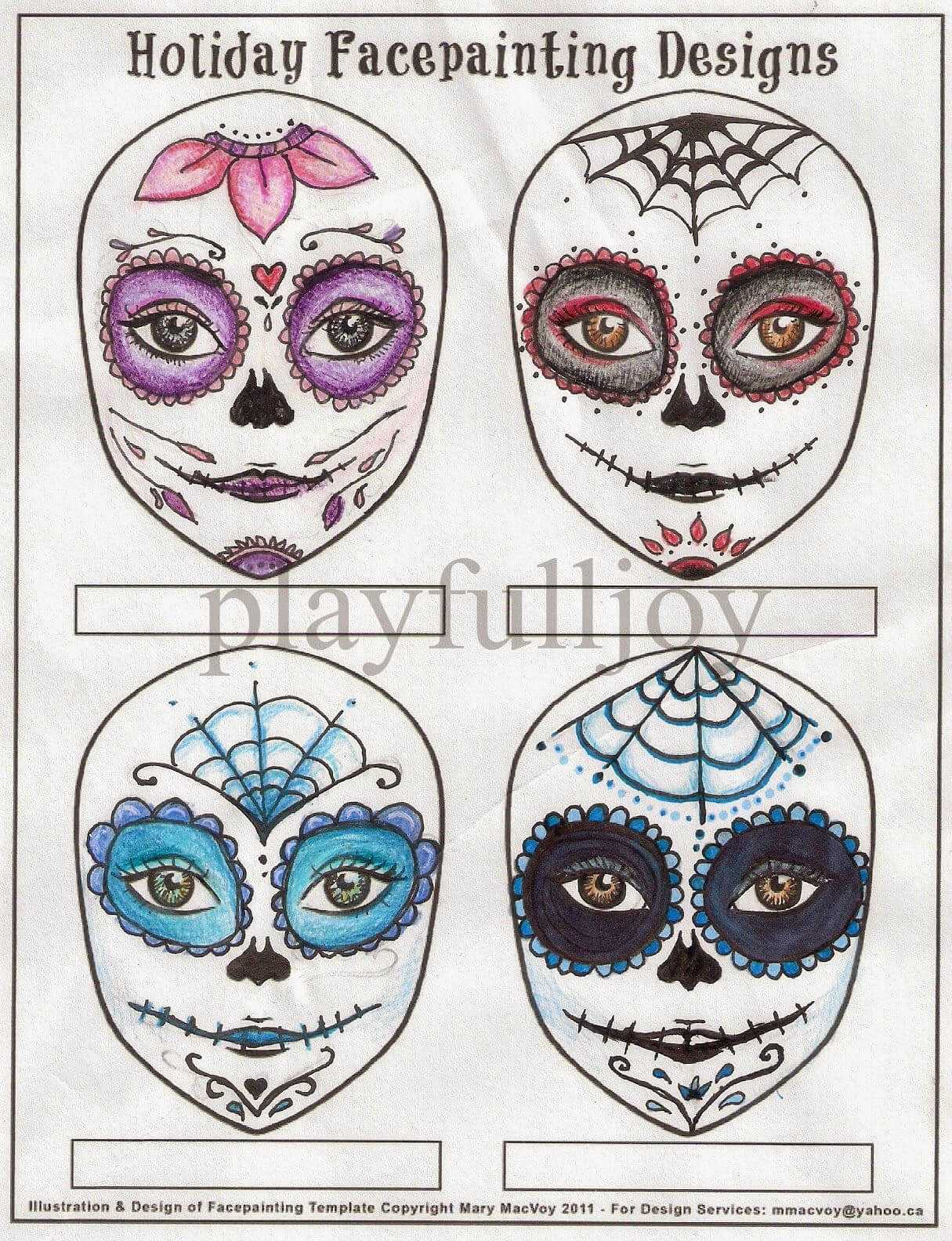 Blank Sugar Skull Template – Google Search | Sugar Skulls In Blank Sugar Skull Template