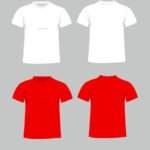 Blank T Shirt Template Front And Back Vector | Rldm Throughout Blank T Shirt Design Template Psd