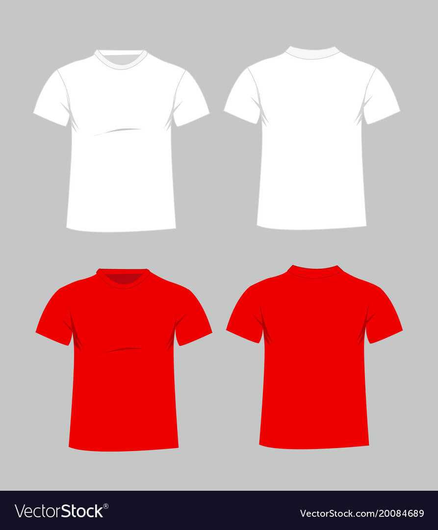 Blank T Shirt Template Front And Back Vector | Rldm Throughout Blank T Shirt Design Template Psd