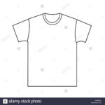 Blank T Shirt Template Stock Vector Art & Illustration Inside Blank Tee Shirt Template