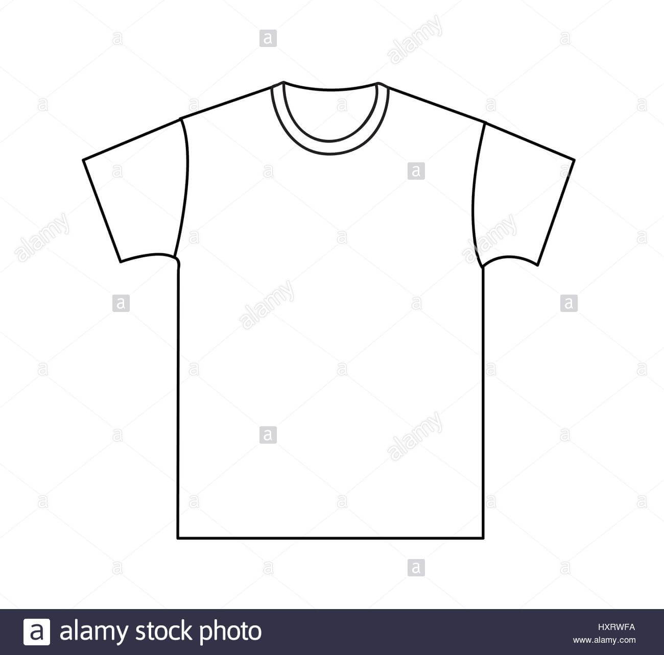 Blank T Shirt Template Stock Vector Art & Illustration Inside Blank Tee Shirt Template