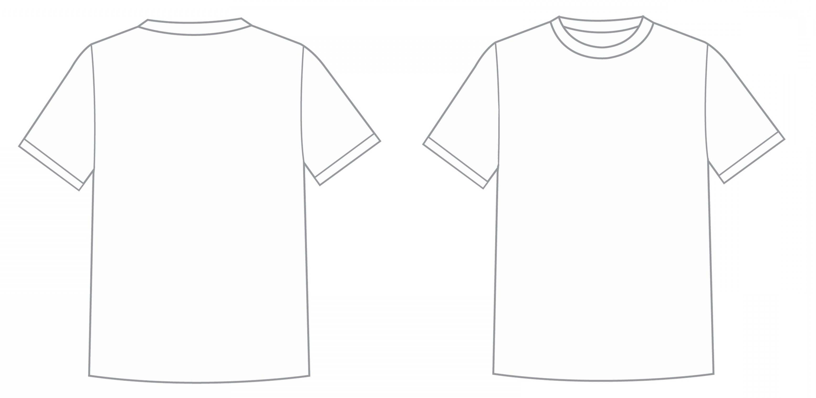 Blank Tee Shirt Template Luxury Blank T Shirt Outline Intended For Blank T Shirt Outline Template