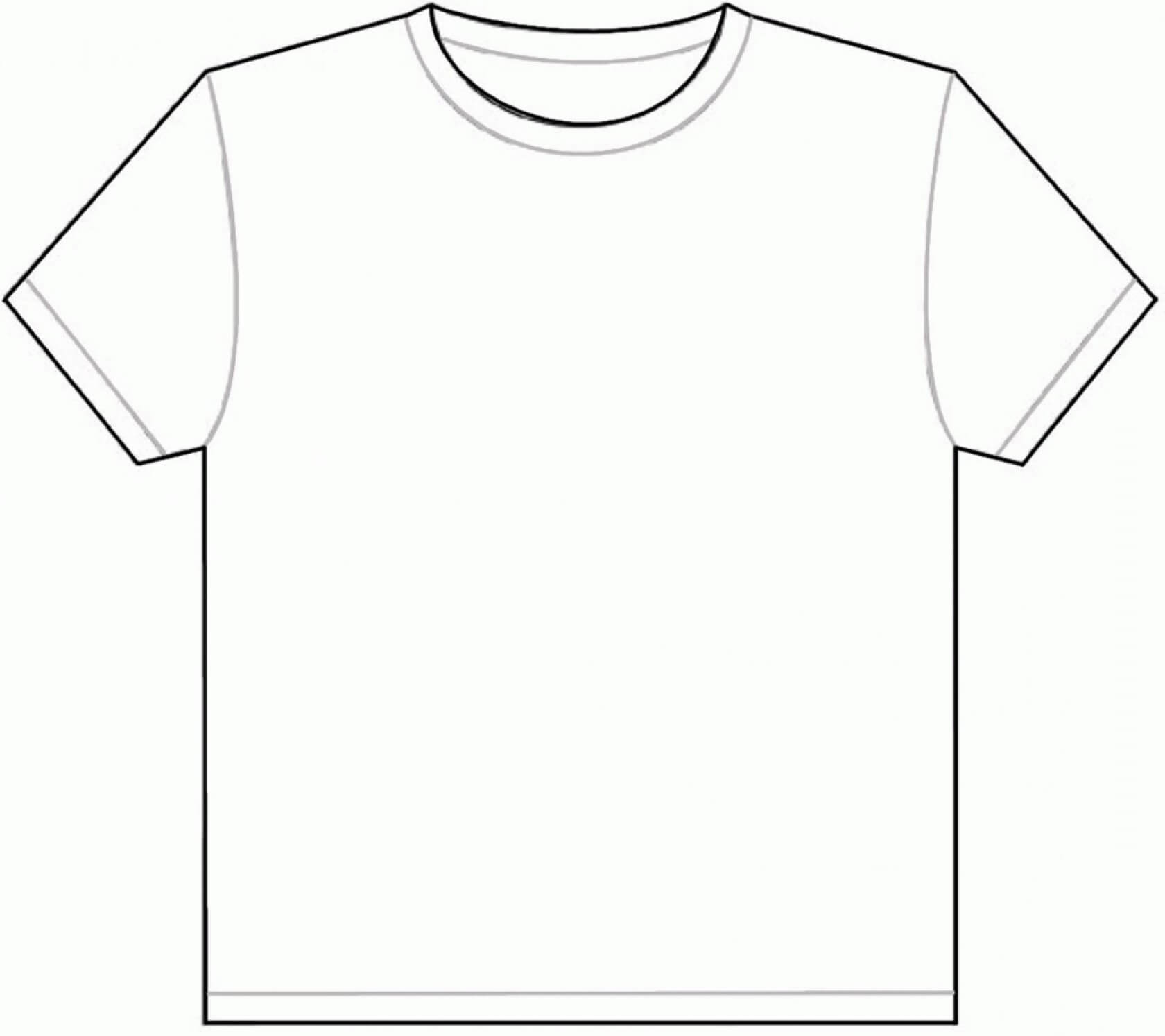 Blank Tee Shirt Template T Shirts Vector | Soidergi In Blank Tshirt Template Pdf