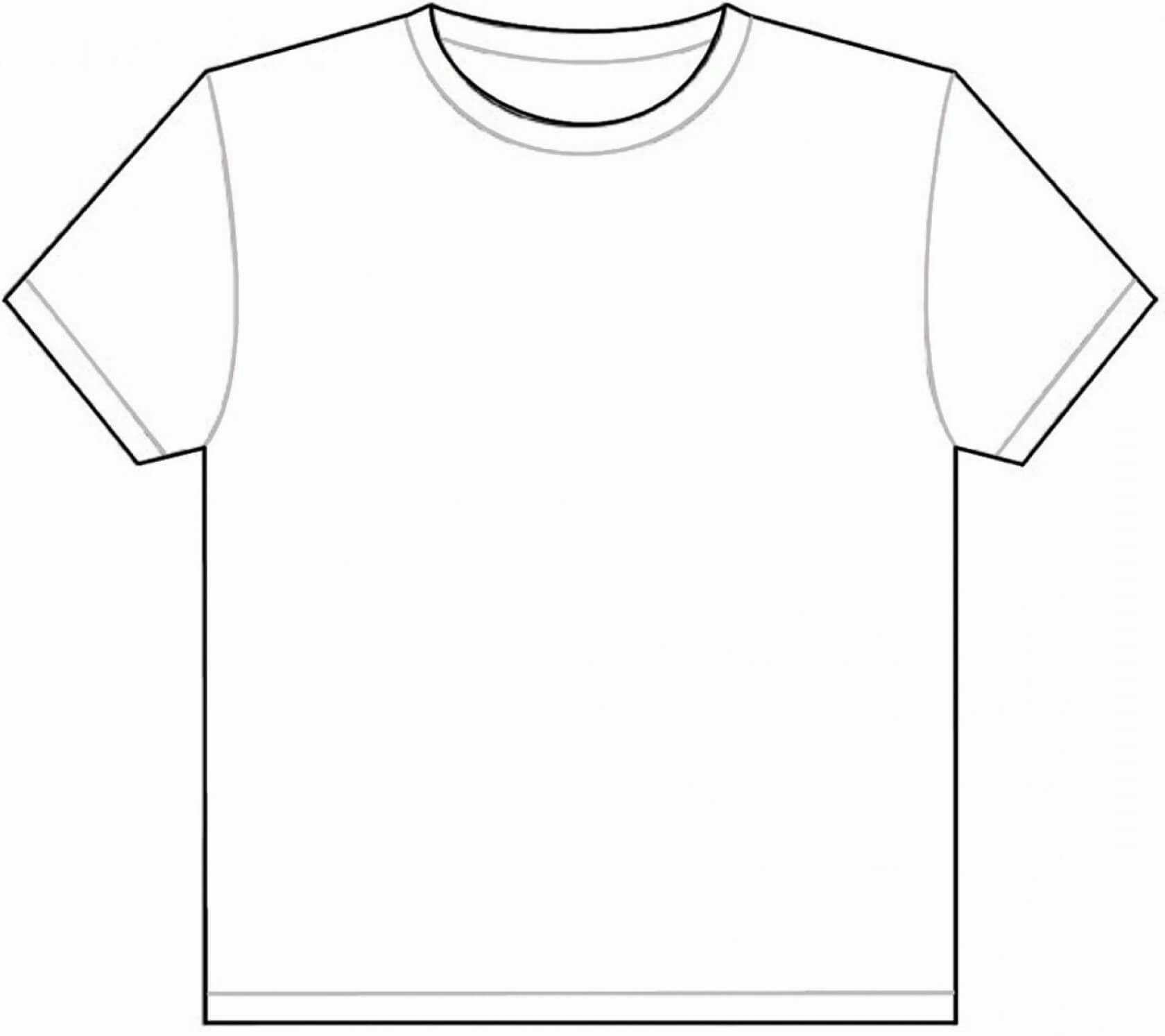 Blank Tee Shirt Template T Shirts Vector | Soidergi In Blank Tshirt Template Pdf