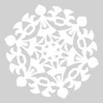 Blank Template To Draw A Pattern For Paper Snowflake | Free With Blank Snowflake Template