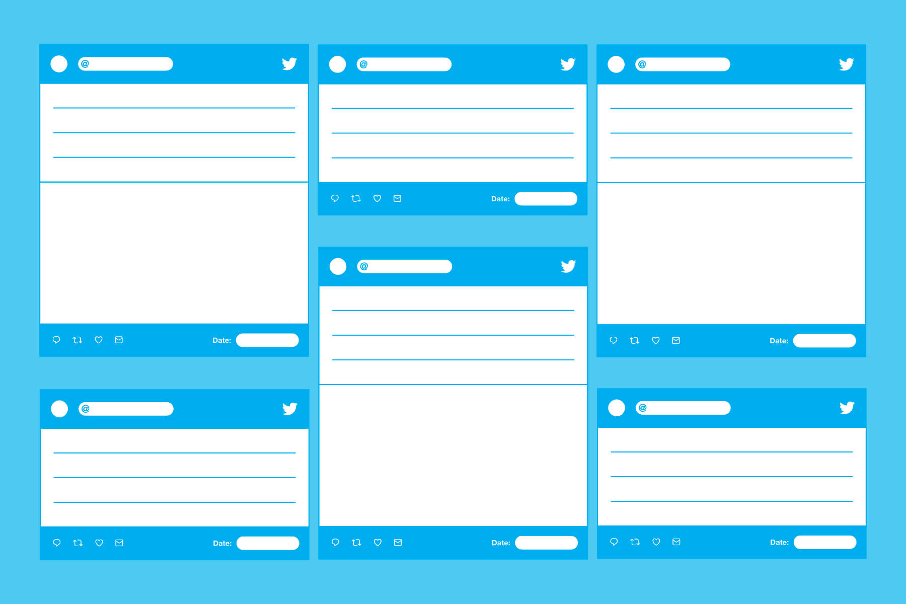 Blank Templates For Creating Printable Tweets With Blank Twitter Profile Template