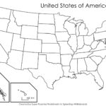Blank United States Map With Capitals – Bing Images | Kids Intended For Blank Template Of The United States