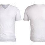 Blank V Neck Shirt Mock Up Template, Front, And Back View, Isolated,.. Within Blank V Neck T Shirt Template
