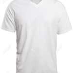 Blank V Neck Shirt Mock Up Template, Front View, Isolated On.. Intended For Blank V Neck T Shirt Template