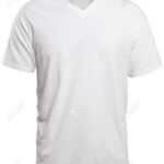 Blank V Neck Shirt Mock Up Template, Front View, Isolated On.. Intended For Blank V Neck T Shirt Template