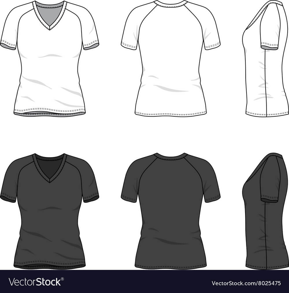 Blank V Neck T Shirt Inside Blank V Neck T Shirt Template