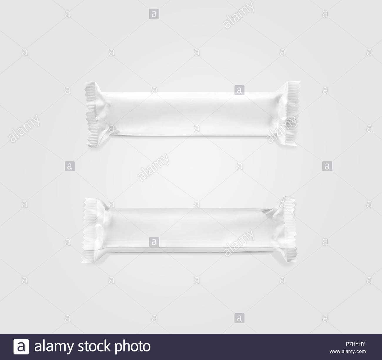 Blank White Candy Bar Plastic Wrap Mockup Top And Back Side In Blank Candy Bar Wrapper Template