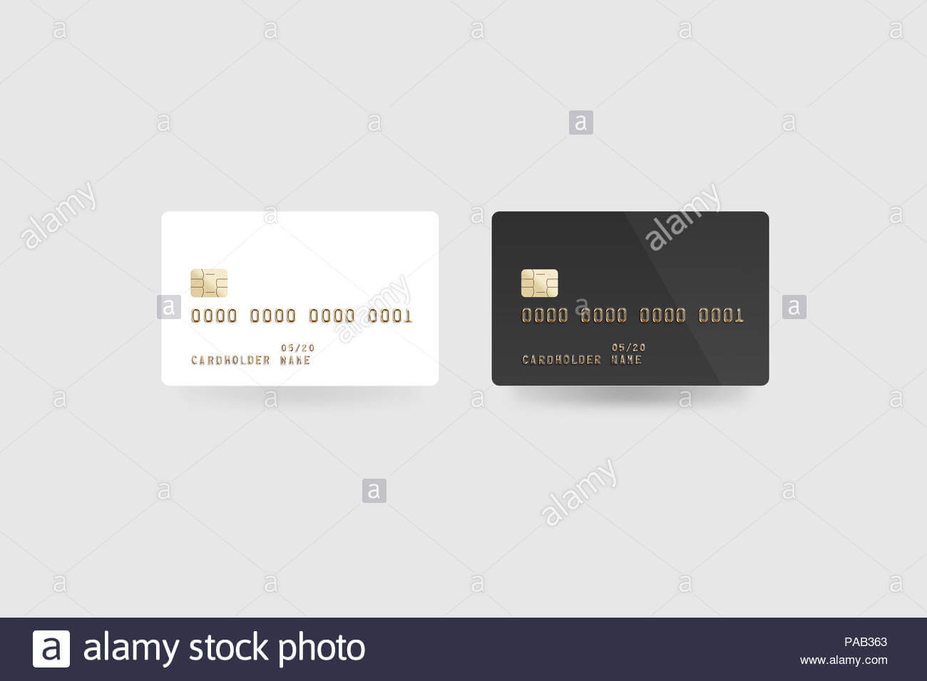 Blank White Credit Card Mockup Isolated, Clipping Path Intended For Credit Card Templates For Sale