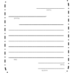 Blank Writing Template. Best Photos Of Blank Handwriting Throughout Blank Letter Writing Template For Kids