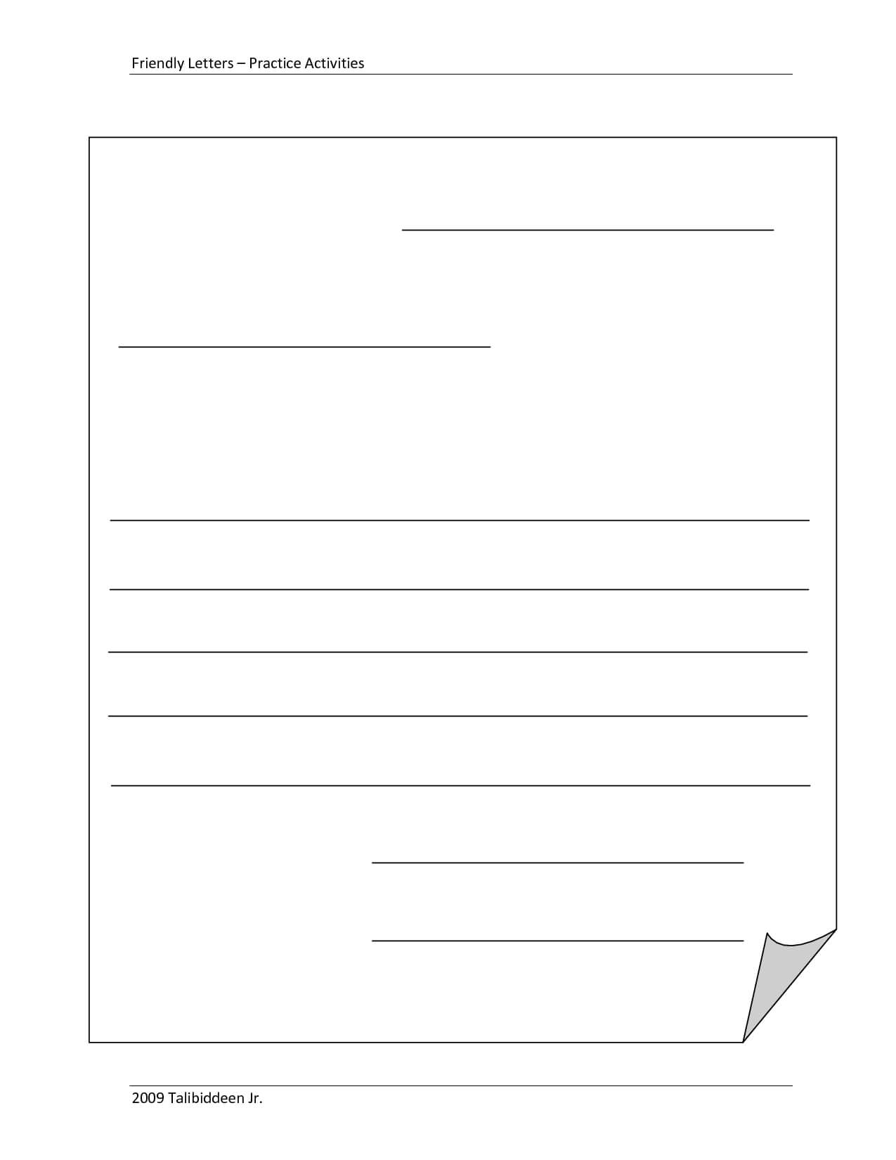 Blank+Letter+Format+Template | Michelle | Letter Writing pertaining to Blank Letter Writing Template For Kids