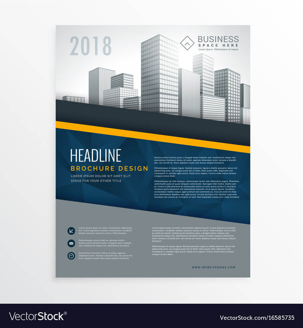 Blue Annual Report Brochure Cover Page Design Throughout Cover Page For Annual Report Template