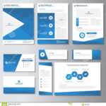 Blue Business Brochure Flyer Leaflet Presentation Card Pertaining To Advertising Card Template