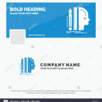 Blue Business Logo Template For Design, Human, Ruler, Size Intended For Facebook Banner Size Template