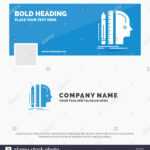 Blue Business Logo Template For Design, Human, Ruler, Size Intended For Facebook Banner Size Template