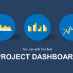 Blue Project Dashboard Powerpoint Template Throughout Project Dashboard Template Powerpoint Free