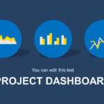 Blue Project Dashboard Powerpoint Template Throughout Project Dashboard Template Powerpoint Free